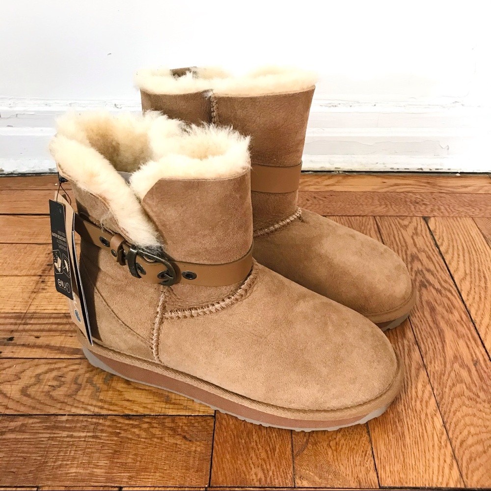 Emu Shearling Sheepskin Booties Boots Australian Chestnut 7